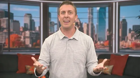 Jon Cheney presenting in a studio session